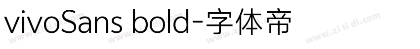 vivoSans bold字体转换